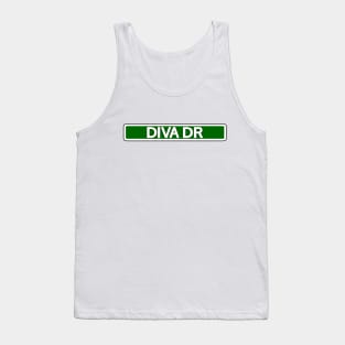 Diva Dr Street Sign Tank Top